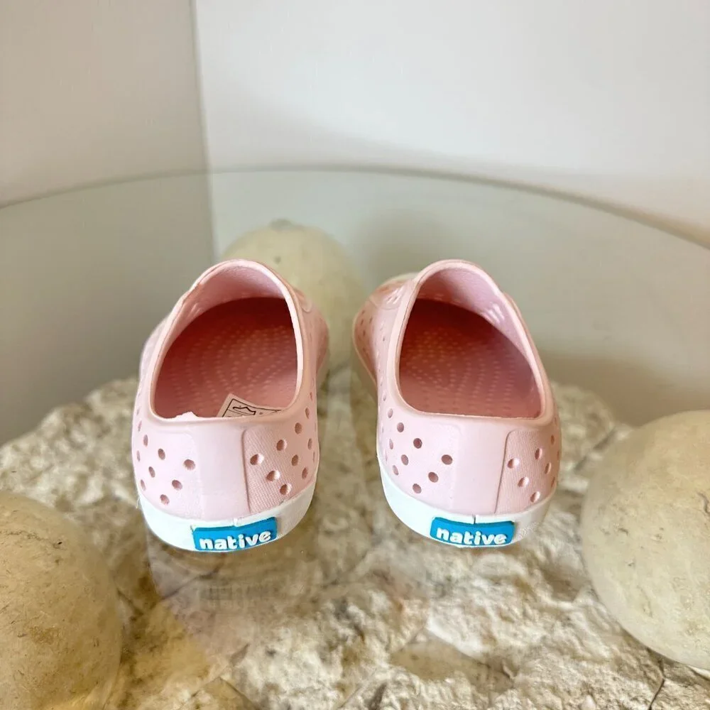 NATIVE Shoes Kids' Jefferson Water Friendly Slip-On Sneaker in Milk Pink
